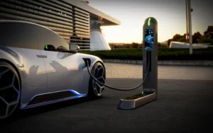 Recharging electric vehicle.